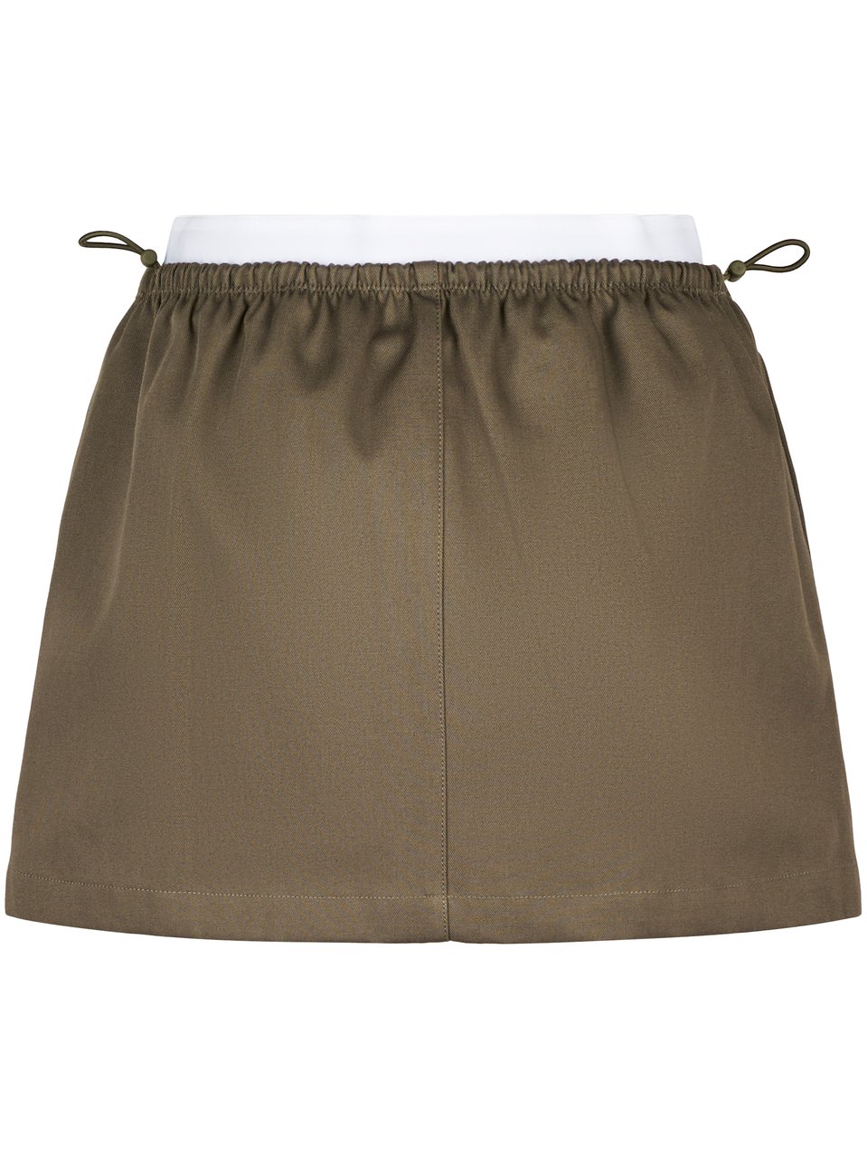 Alexander Wang Mid-Rise Mini Olive Green Skirt Grijs