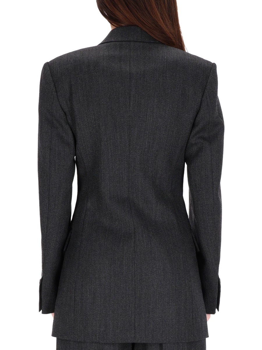 Alexander Wang Fitted Structured Silhouette Mini Blazer Dress Zwart