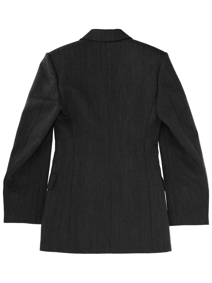 Alexander Wang Fitted Structured Silhouette Mini Blazer Dress Zwart