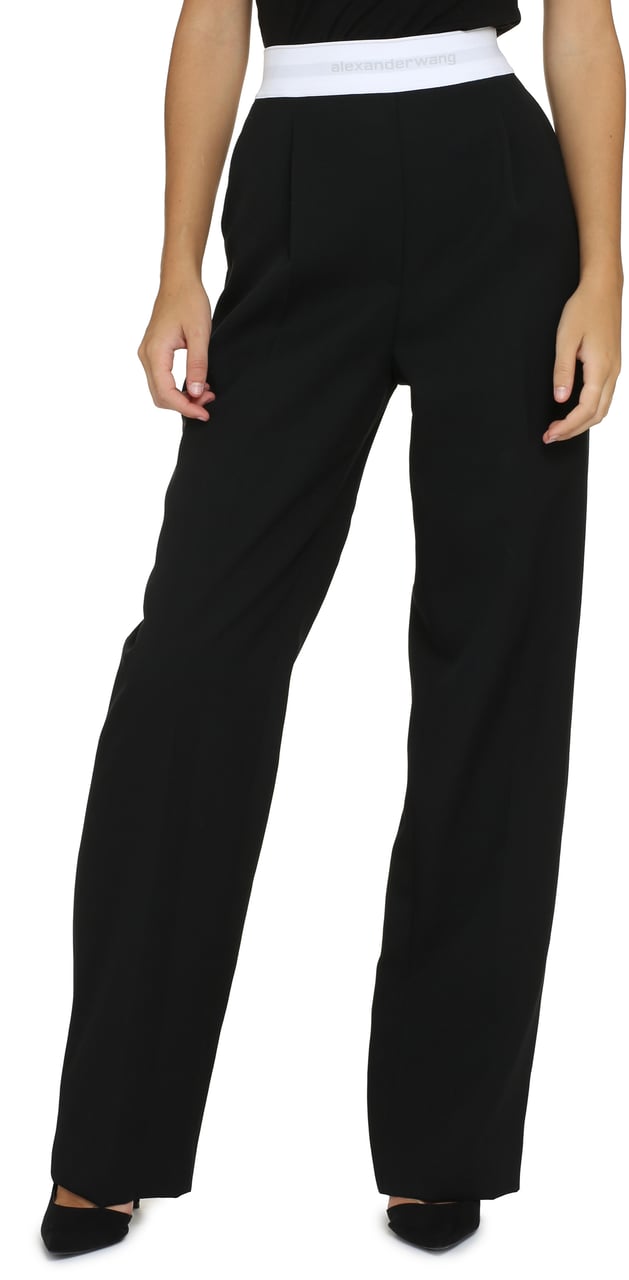 Alexander Wang Wool trousers Zwart