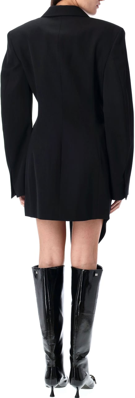 Alexander Wang Asymmetric blazer minidress Zwart