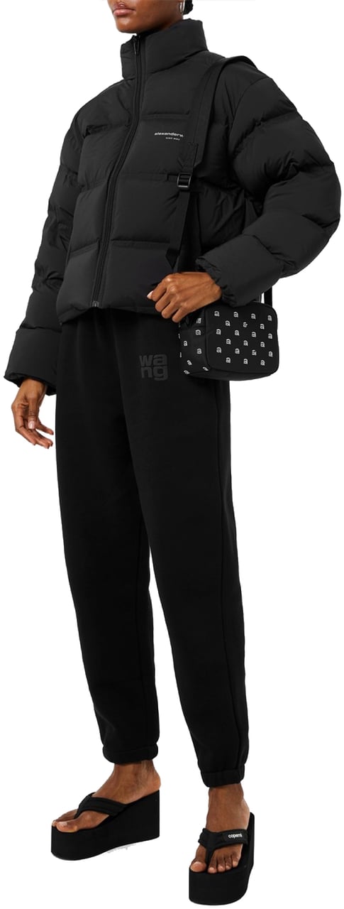 Alexander Wang Wangsport Crystal Logo Camera Bag Zwart