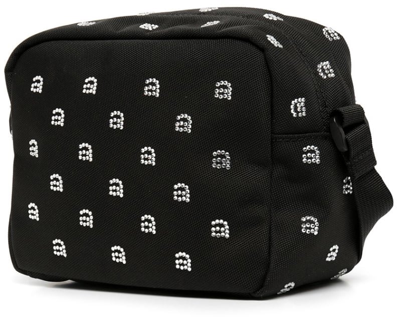 Alexander Wang Wangsport Crystal Logo Camera Bag Zwart