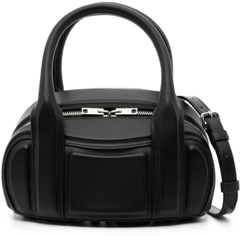 Alexander Wang Roc Leather Shoulder Bag Zwart