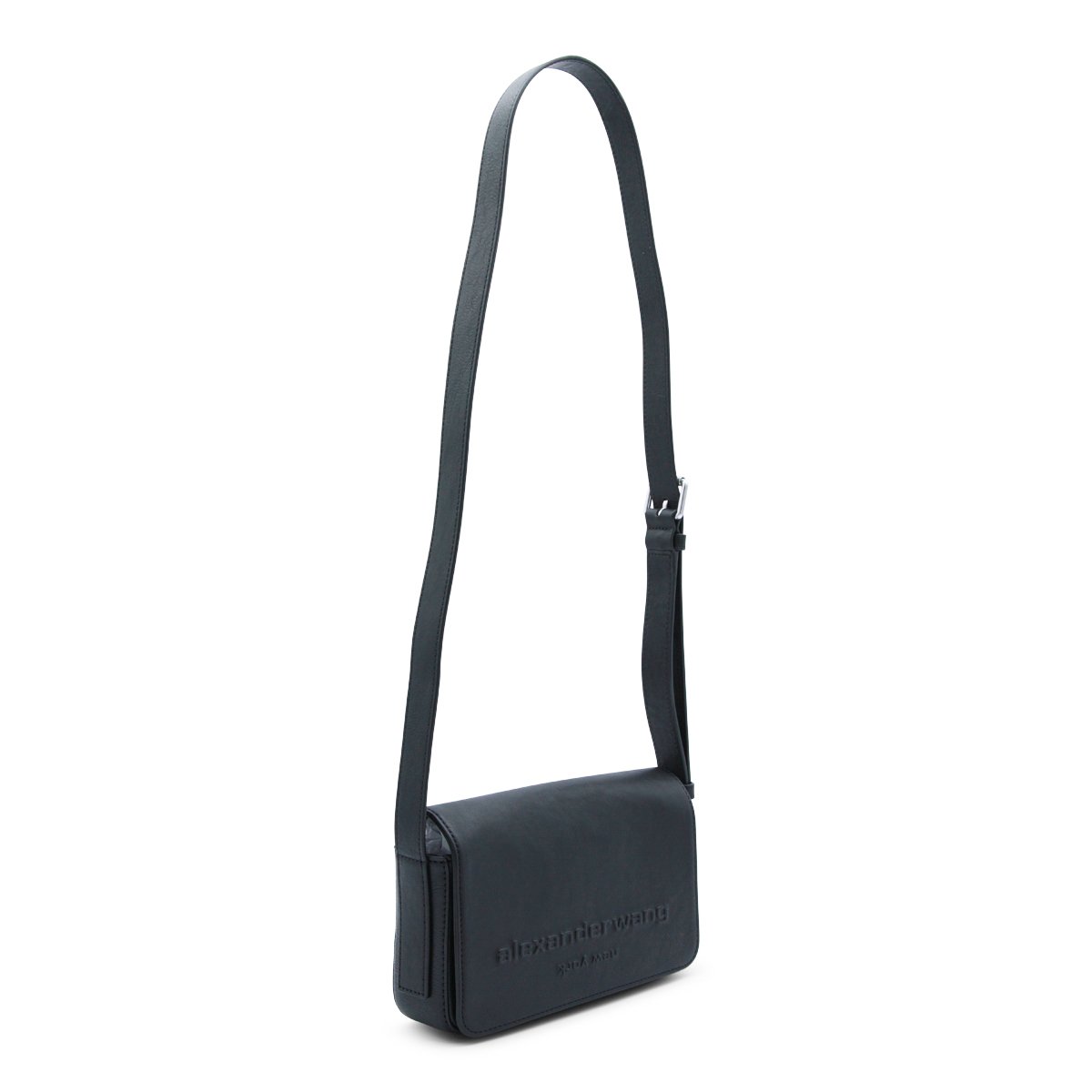 Alexander Wang Black Leather Shoulder Bag Zwart