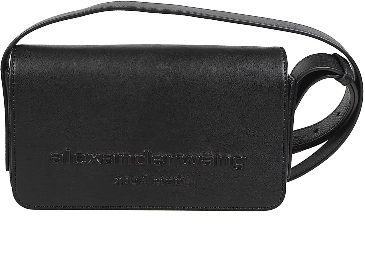 Alexander Wang Punch Flap Crossbody Bag Black Zwart