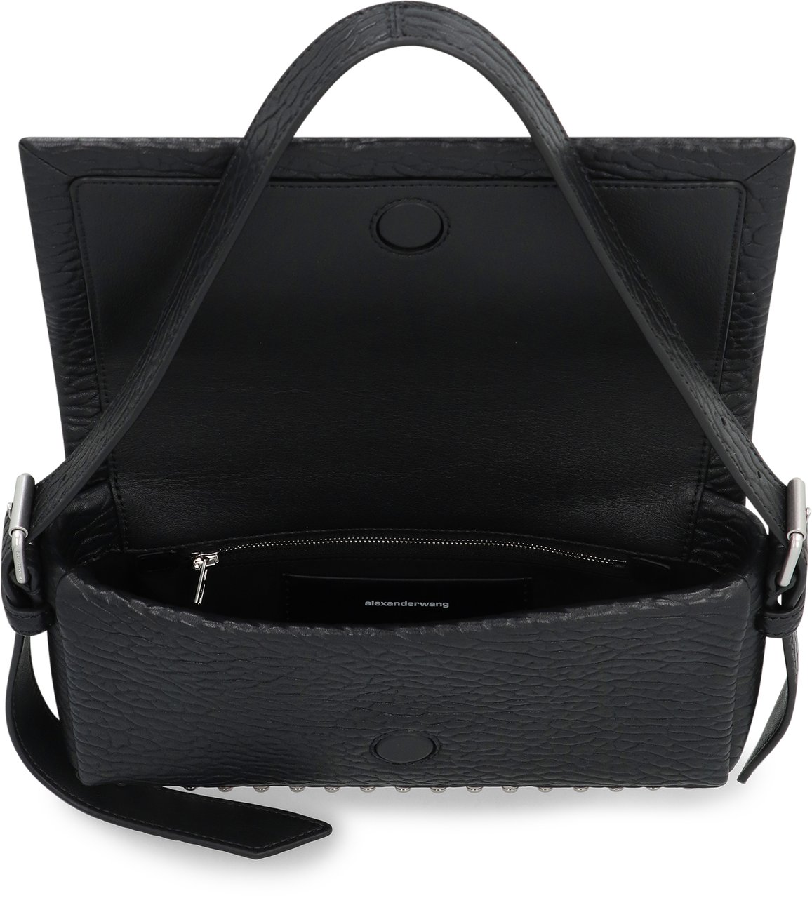 Alexander Wang Ricco slim Leather shoulder bag Zwart