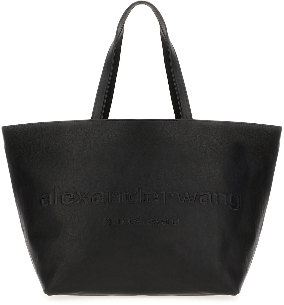 Alexander Wang Alexander Wang Black leather shopping bag Zwart
