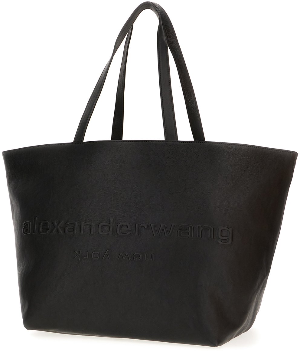 Alexander Wang Alexander Wang Black leather shopping bag Zwart