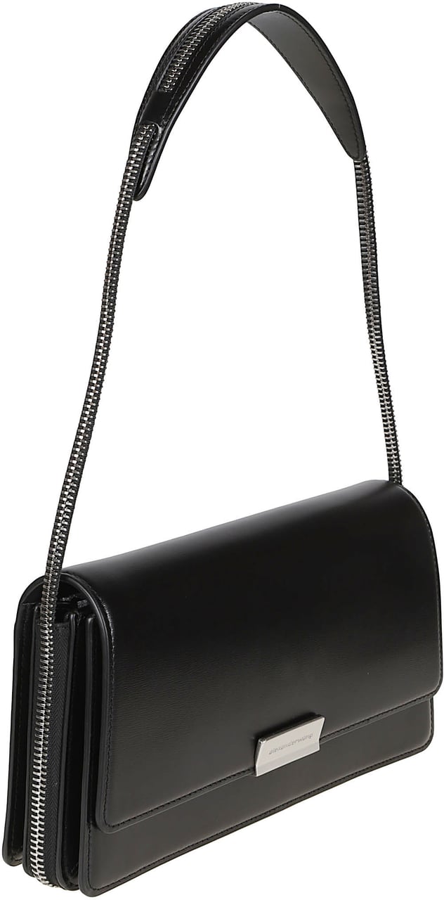 Alexander Wang Siren Medium Flap Bag Black Zwart