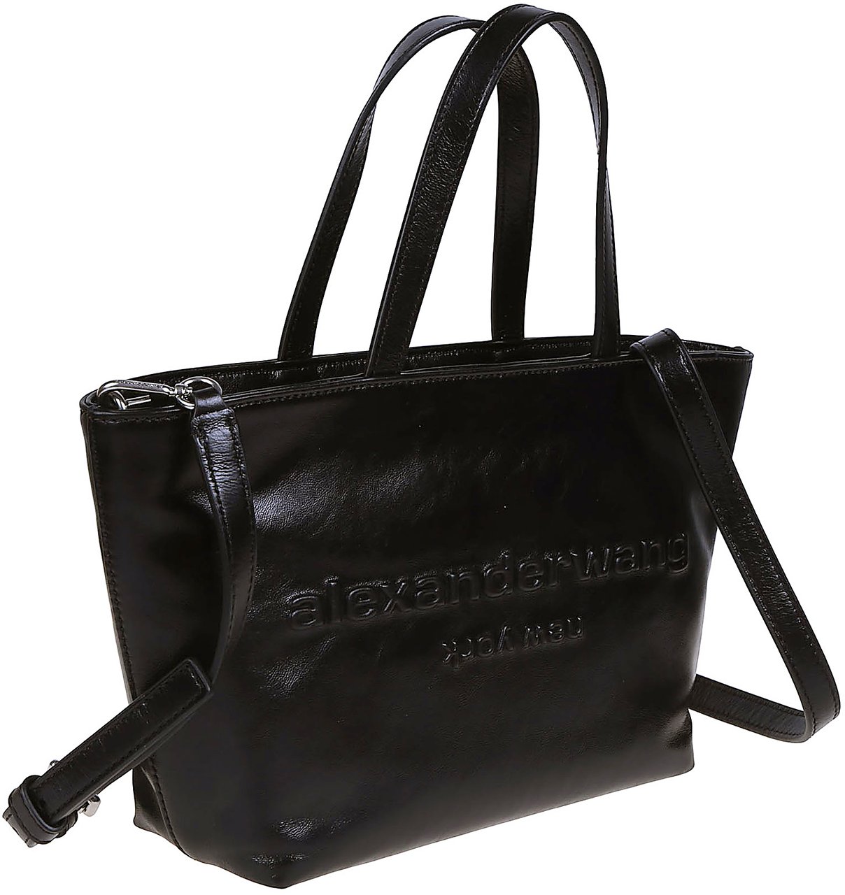 Alexander Wang Punch Small Detachable Strap Bag Black Zwart