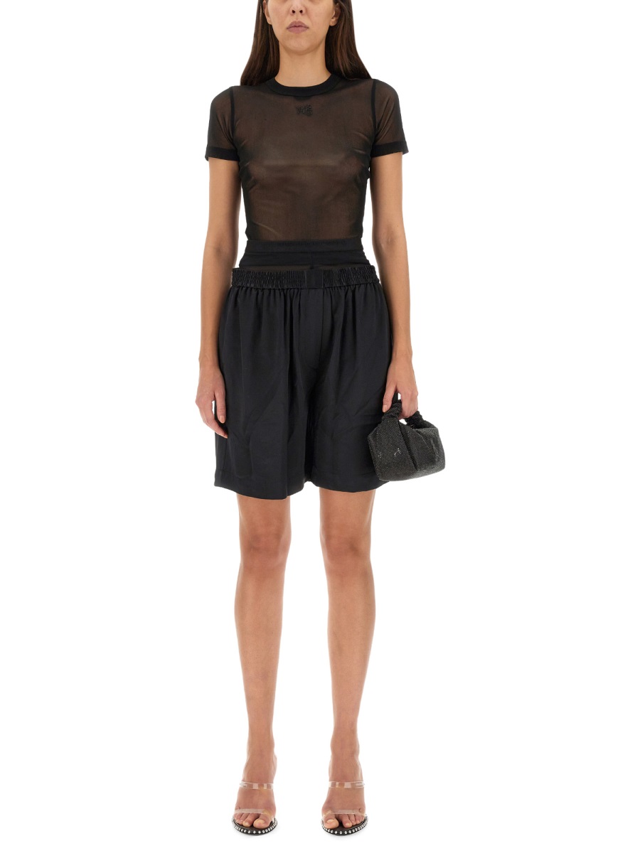 Alexander Wang LAYERED BOXER SHORTS Zwart