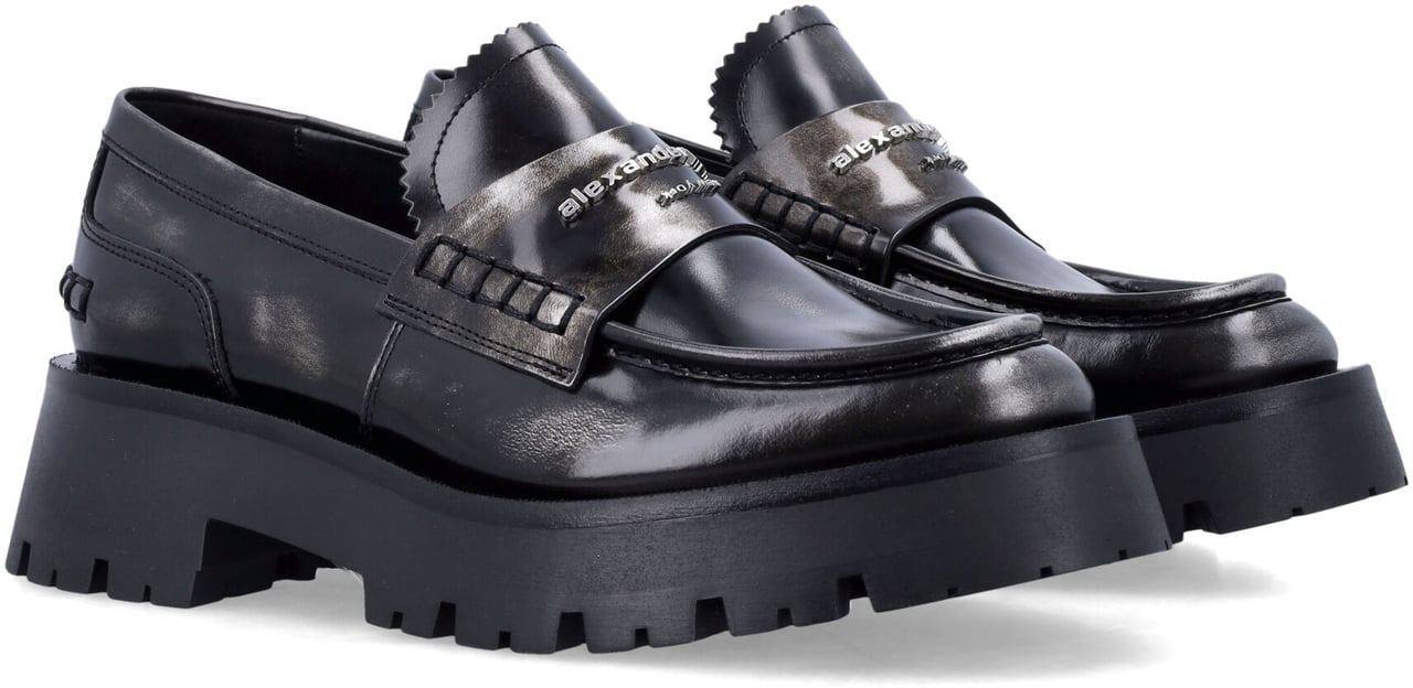 Alexander Wang Carter Lug Loafer Blackgrey Divers