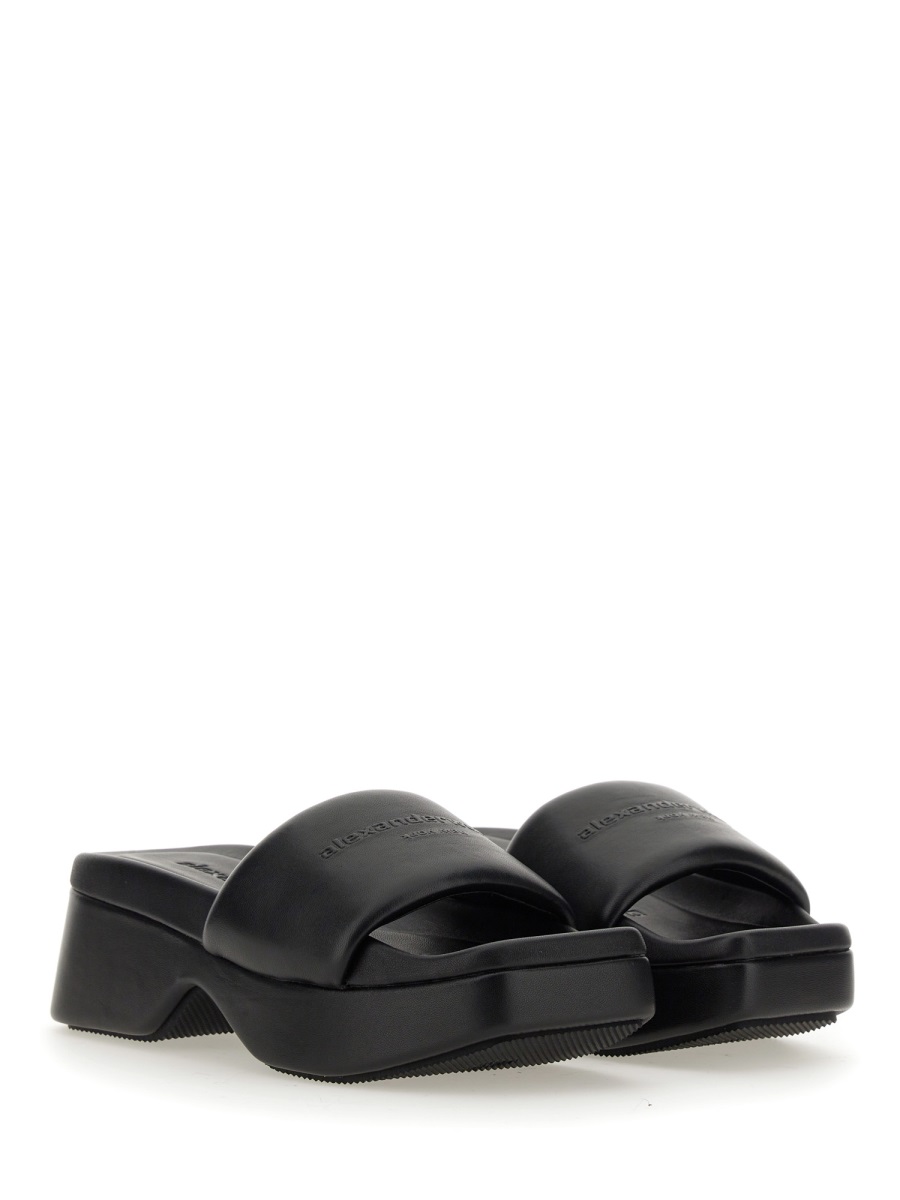 Alexander Wang SANDAL WITH LOGO Zwart