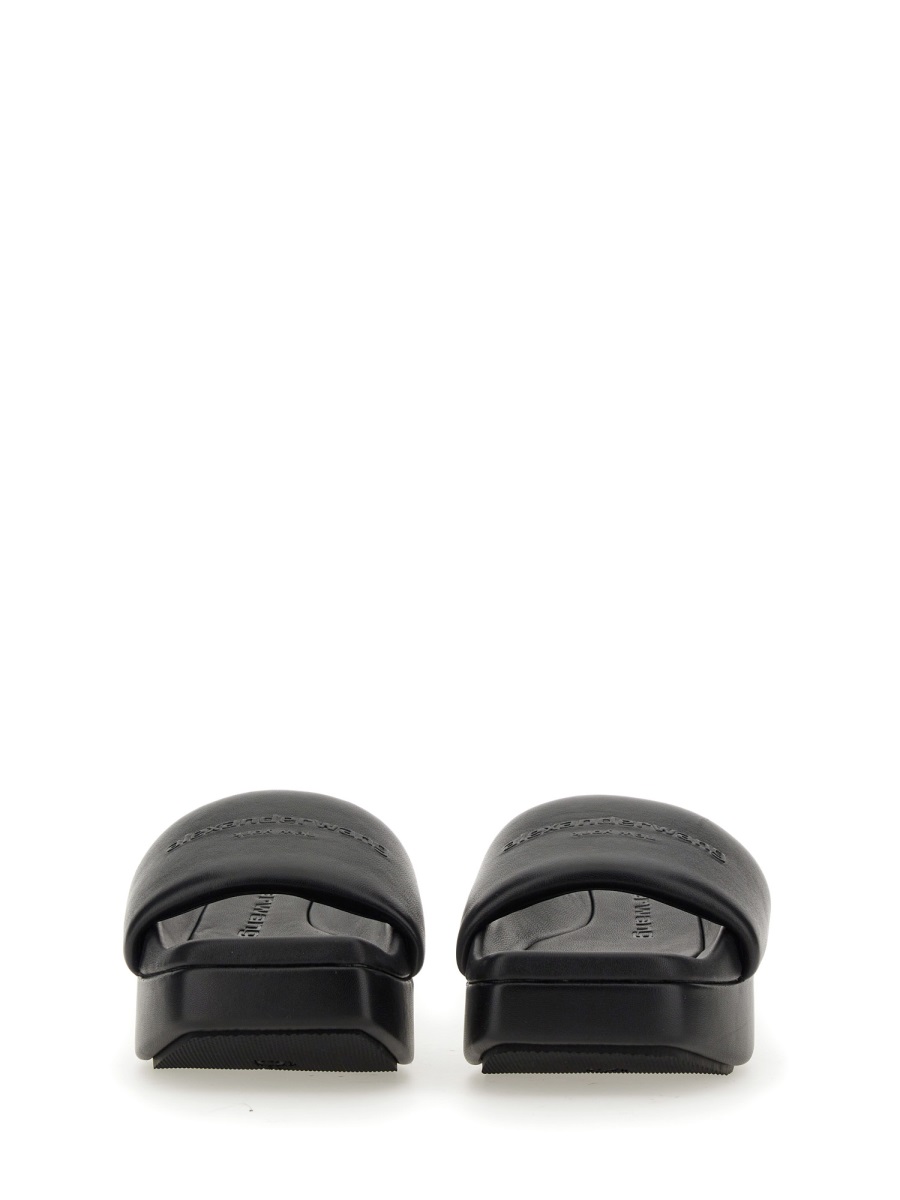 Alexander Wang SANDAL WITH LOGO Zwart
