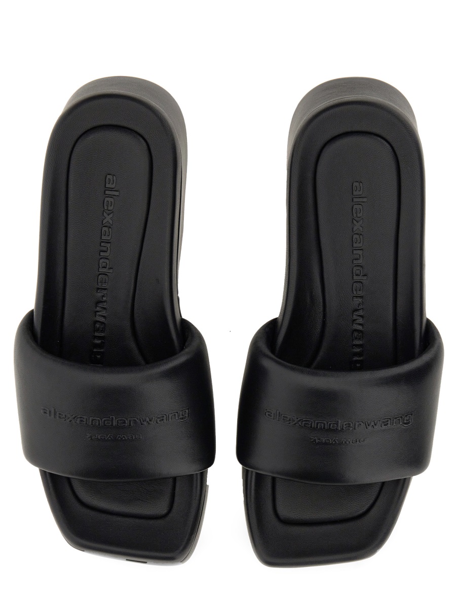 Alexander Wang SANDAL WITH LOGO Zwart