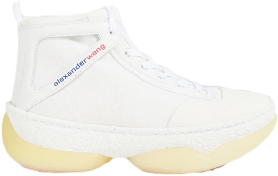 Alexander Wang A1 Logo Mid-top Sneakers Wit