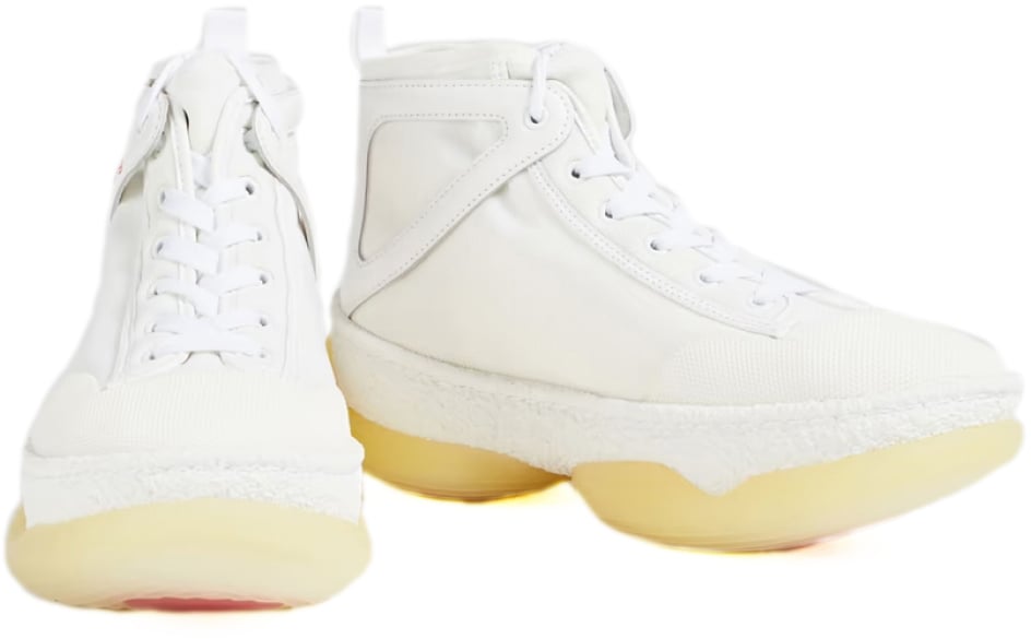 Alexander Wang A1 Logo Mid-top Sneakers Wit