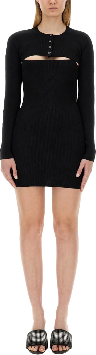 Alexander Wang KNITTED MINI DRESS Zwart