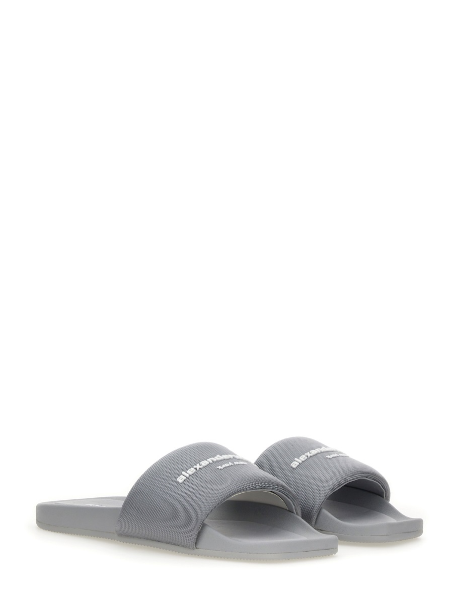 Alexander Wang NYLON "AW" SANDAL Grijs