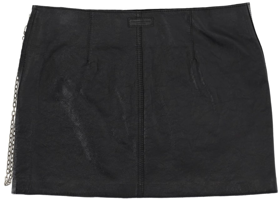 Alexander Wang LEATHER MINISKIRT Zwart