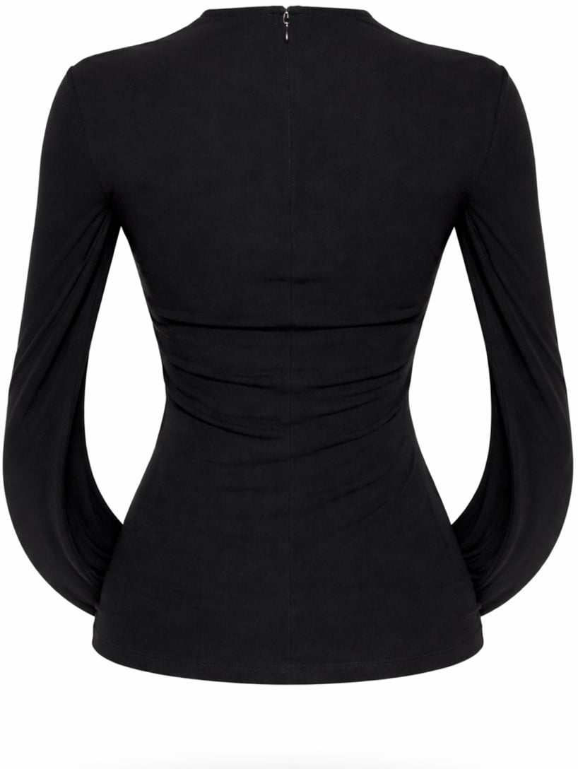 Alexander Wang DRAPED BACK TOP Zwart