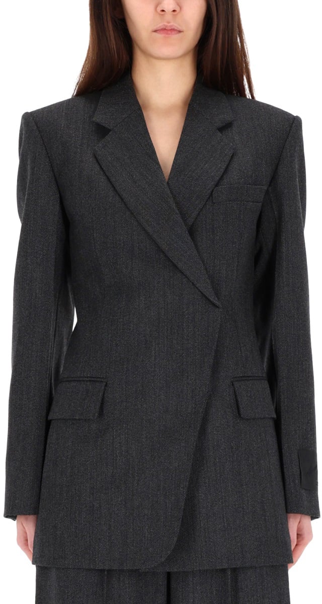 Alexander Wang MINI "BLAZER" DRESS Zwart