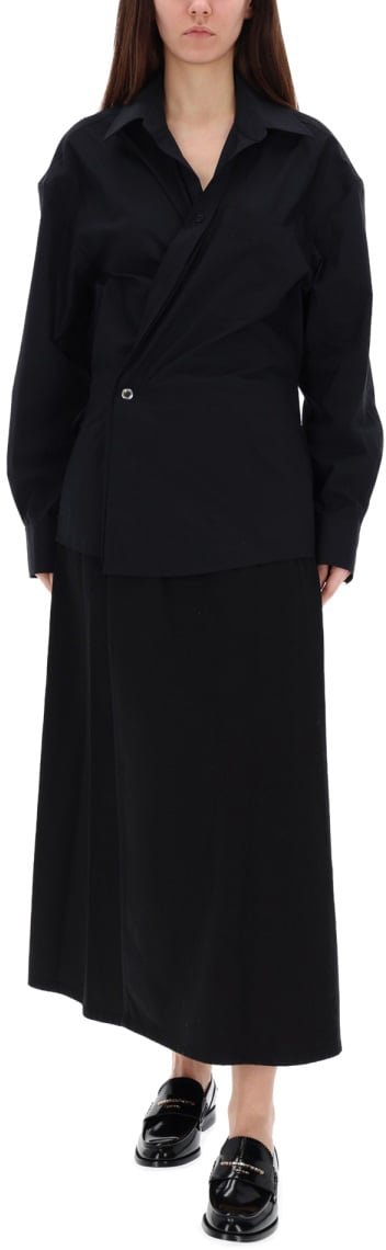 Alexander Wang LONG WRAP DRESS Zwart