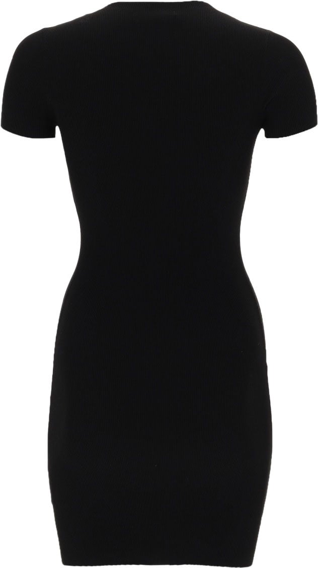 Alexander Wang MINI DRESS WITH LOGO Zwart