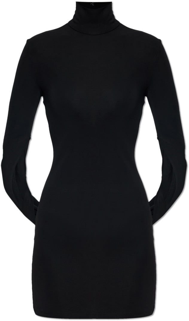 Alexander Wang MINI DRAPED DRESS Zwart