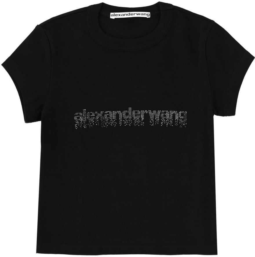Alexander Wang T-SHIRT WITH LOGO Zwart
