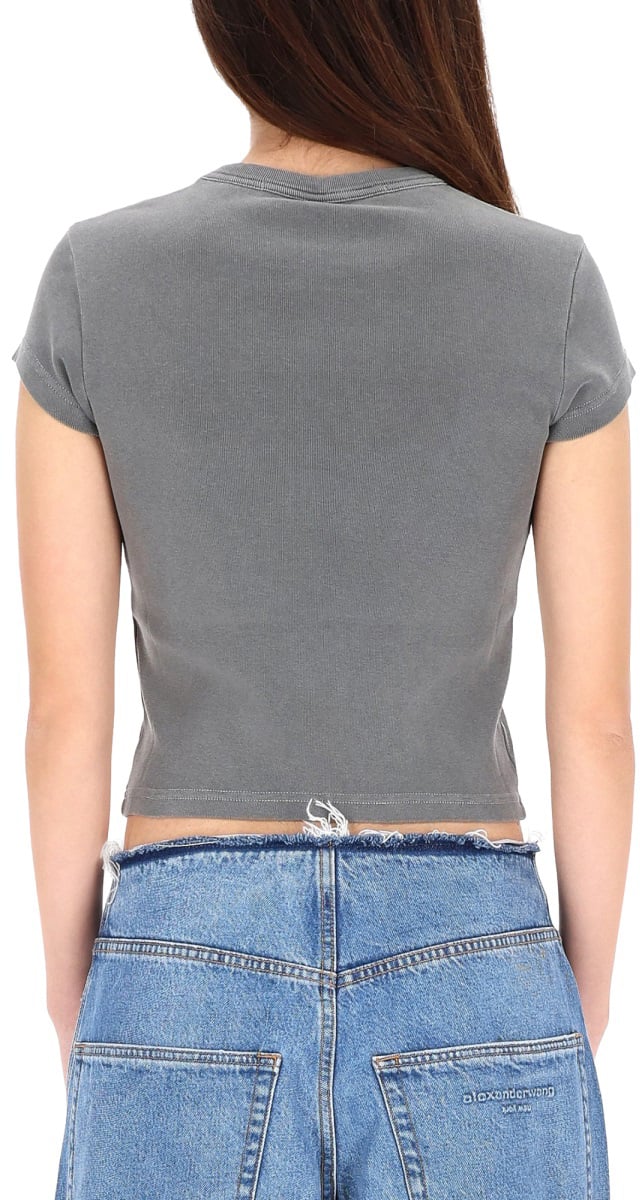 Alexander Wang T-SHIRT WITH LOGO Grijs