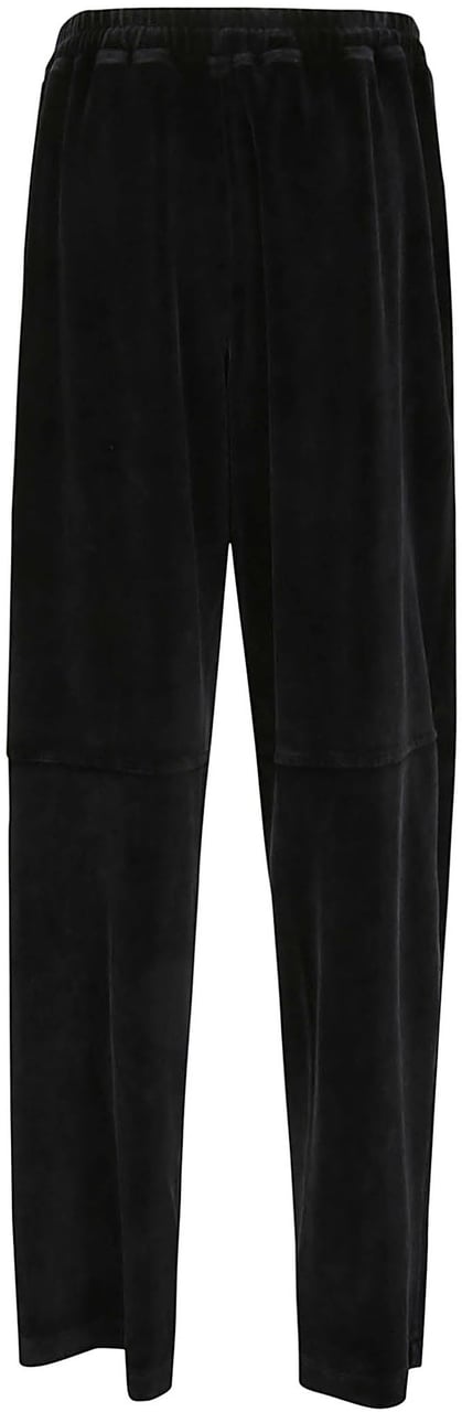Alexander Wang Apple Logo Articulated Pull On Track Pant Black Zwart