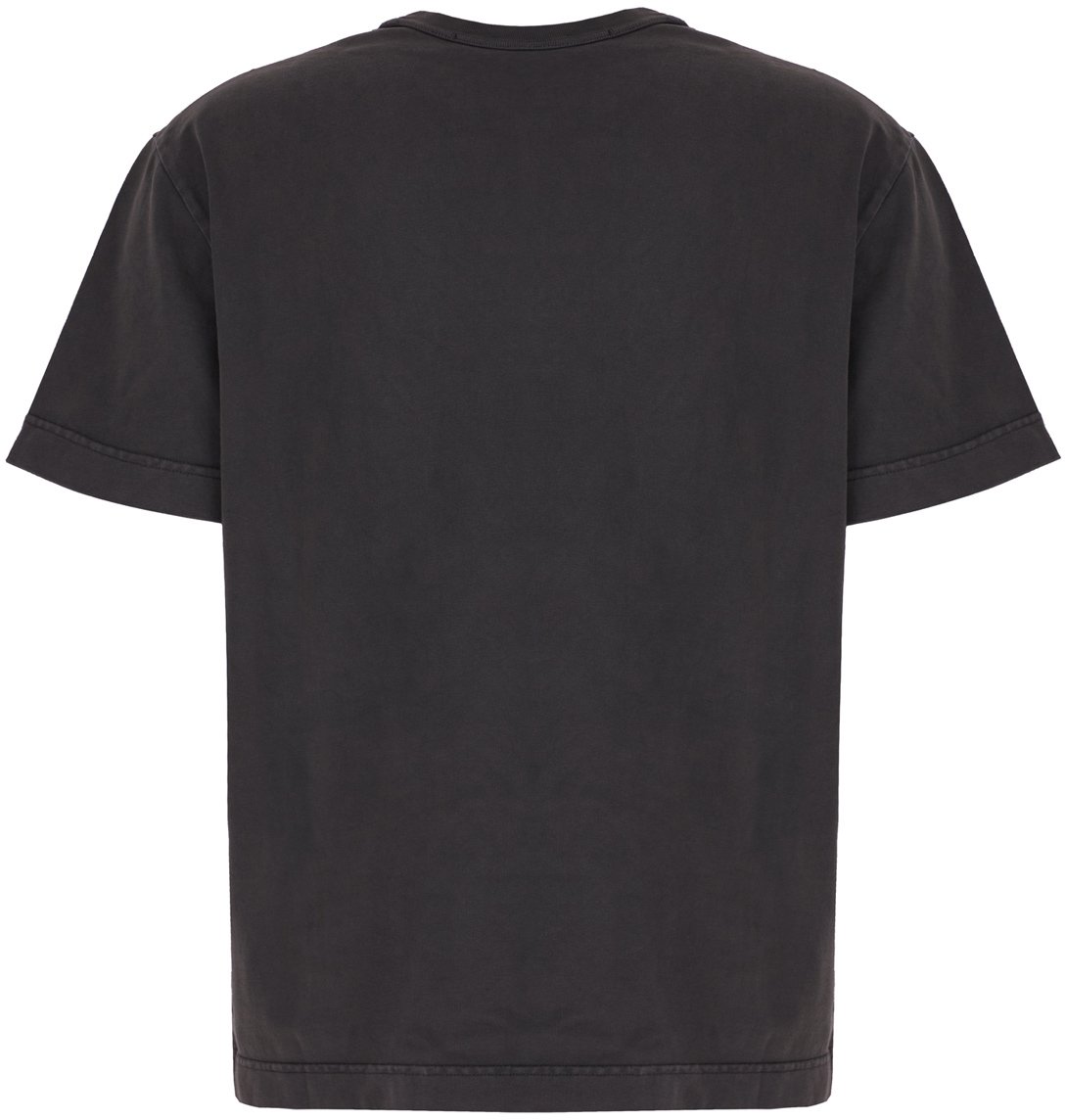 Alexander Wang T By Alexander Wang Charcoal cotton t-shirt Zwart