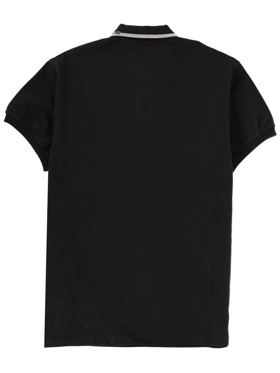 Alexander Wang Oversize Classic Collar Side Slits Dress Zwart