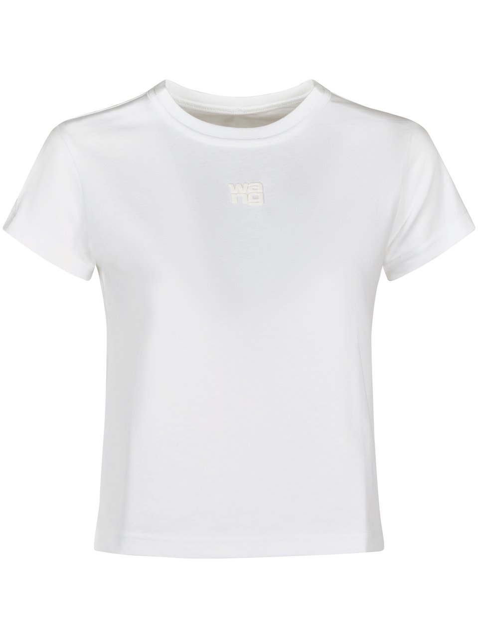 Alexander Wang Essential Jersey Shrunken Tee Wit