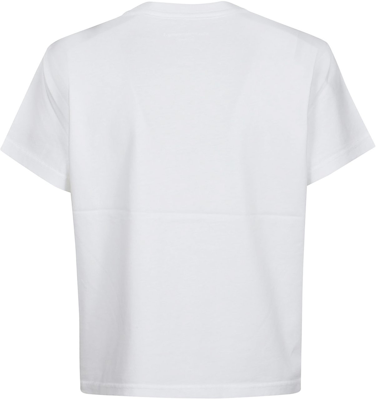 Alexander Wang Puff Logo Bound Neck Essential Shrunk T-shirt White Wit