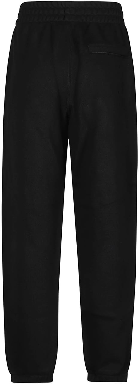 Alexander Wang Puff Paint Logo Esential Terry Classic Sweatpant Black Zwart