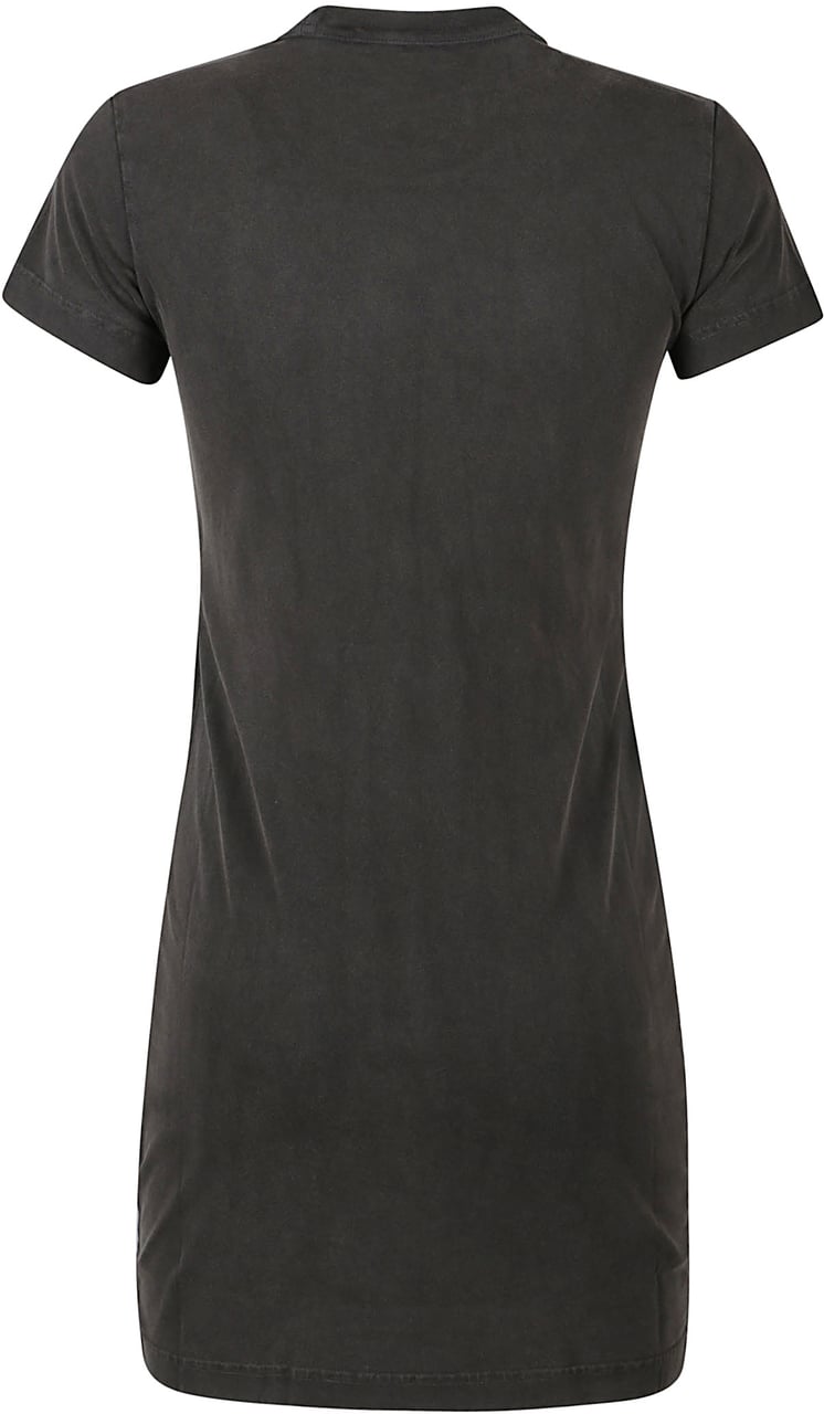 Alexander Wang Blade Logo Shrunken T-shirt Mini Dress Grey Grijs
