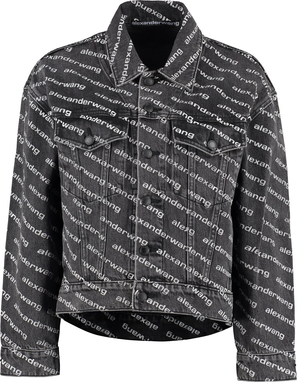 Alexander Wang Printed denim jacket Wit