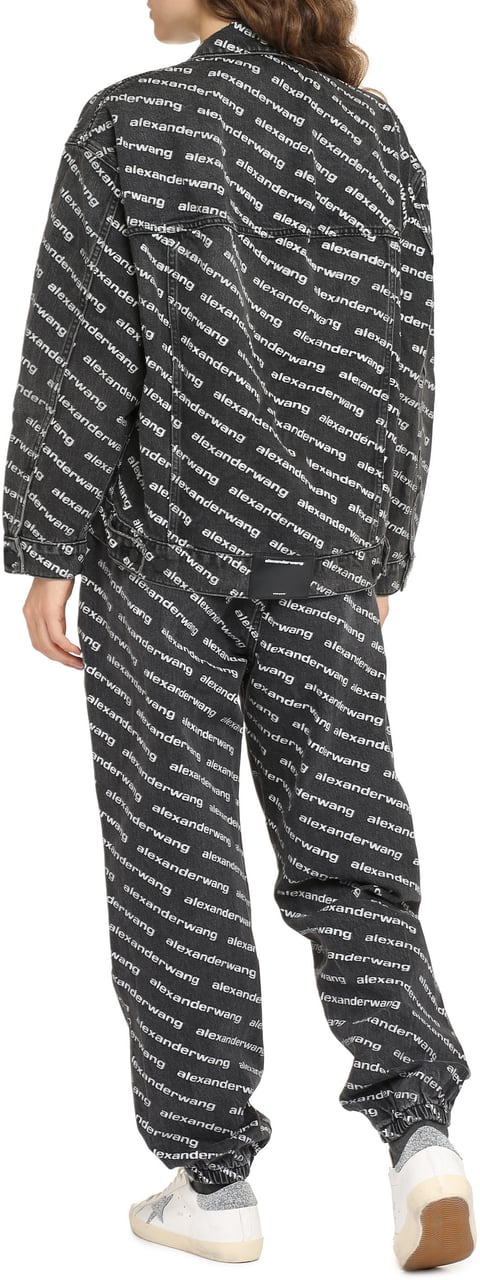 Alexander Wang Printed denim jacket Wit