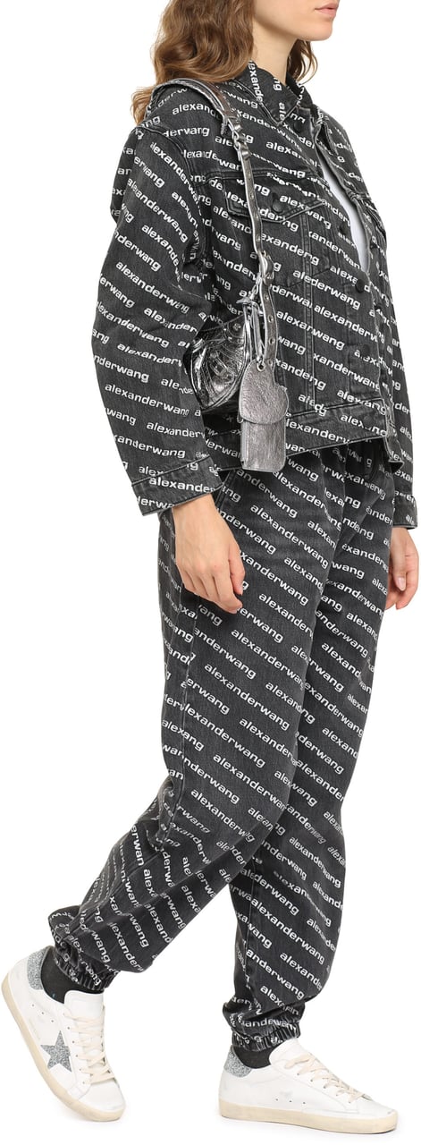 Alexander Wang Printed denim jacket Wit