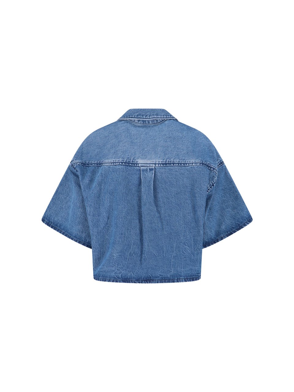 Alexander Wang Crop Shirt – Blue Blauw