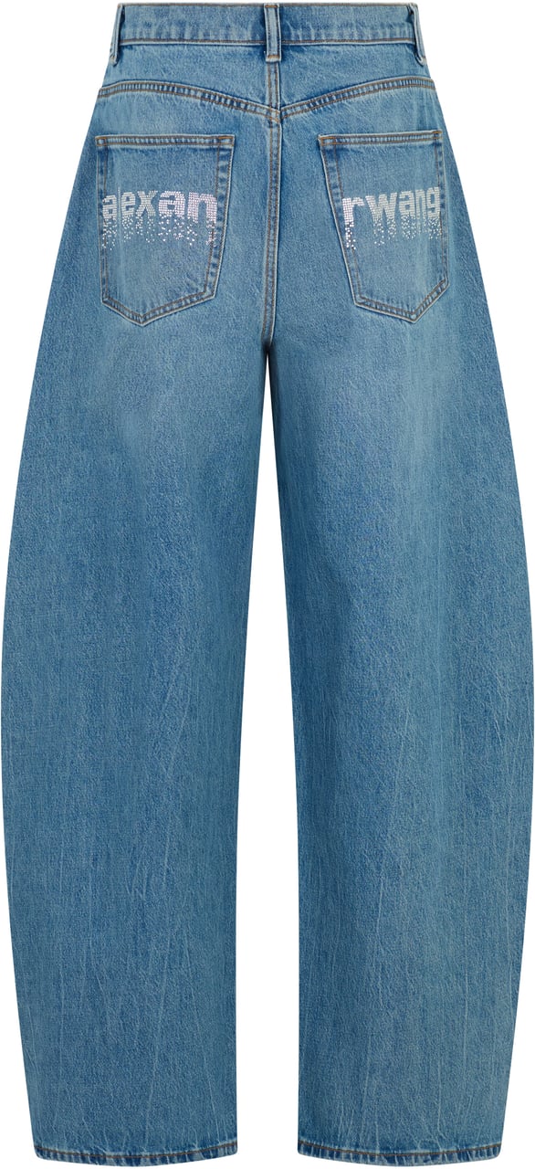 Alexander Wang Denim wide-leg jeans Blauw