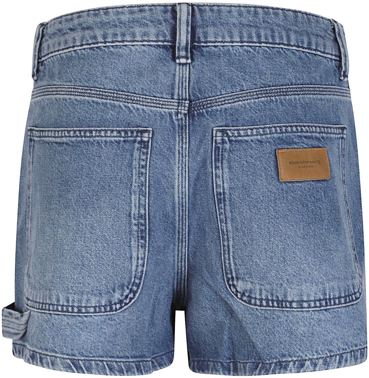 Alexander Wang High Rise Carpenter Mini Skirt Blue Blauw