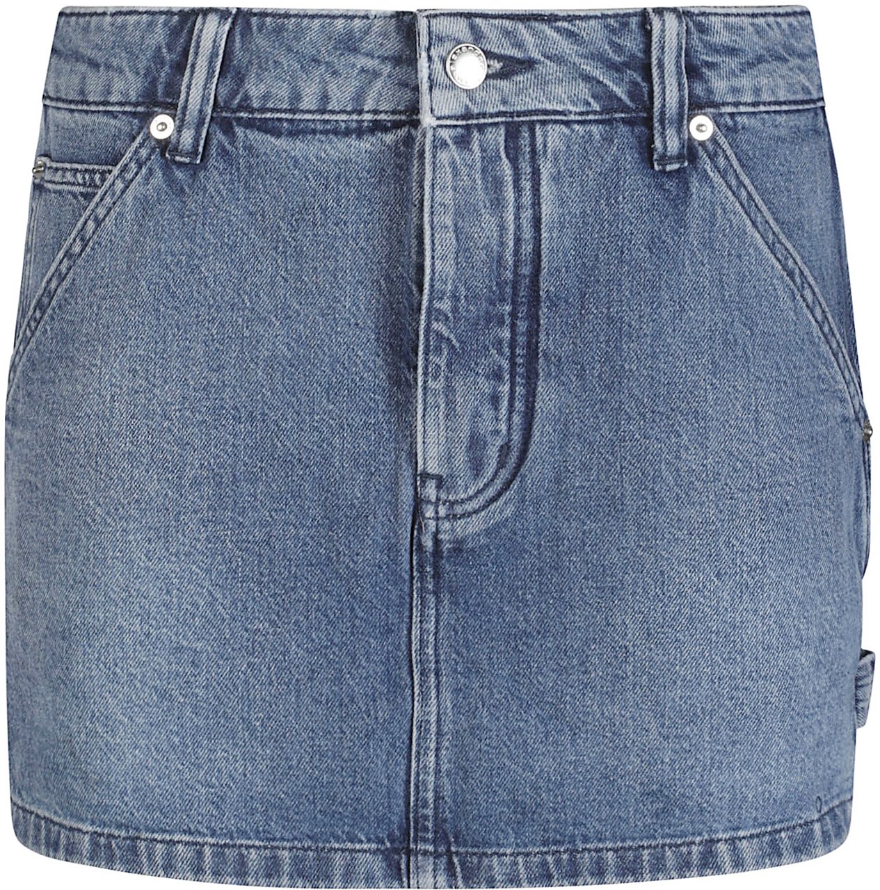 Alexander Wang High Rise Carpenter Mini Skirt Blue Blauw