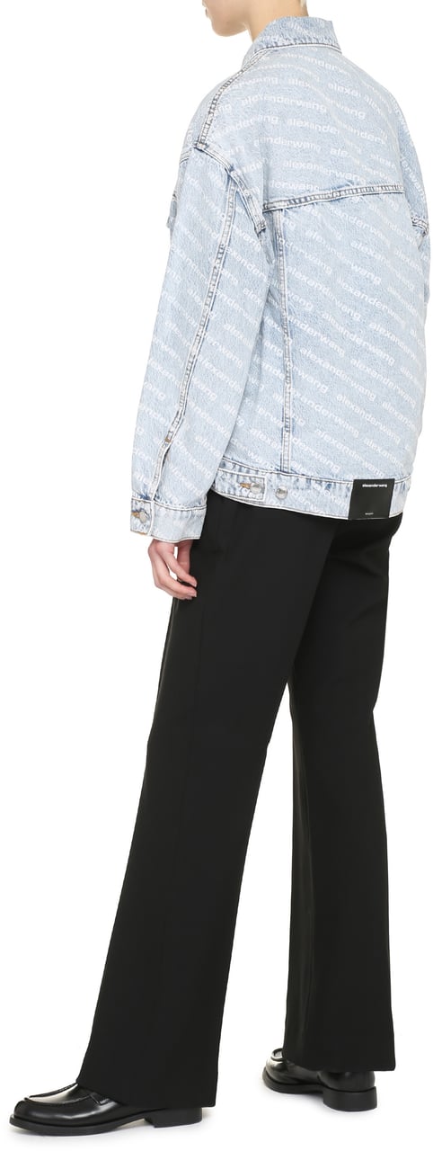 Alexander Wang Printed denim jacket Blauw