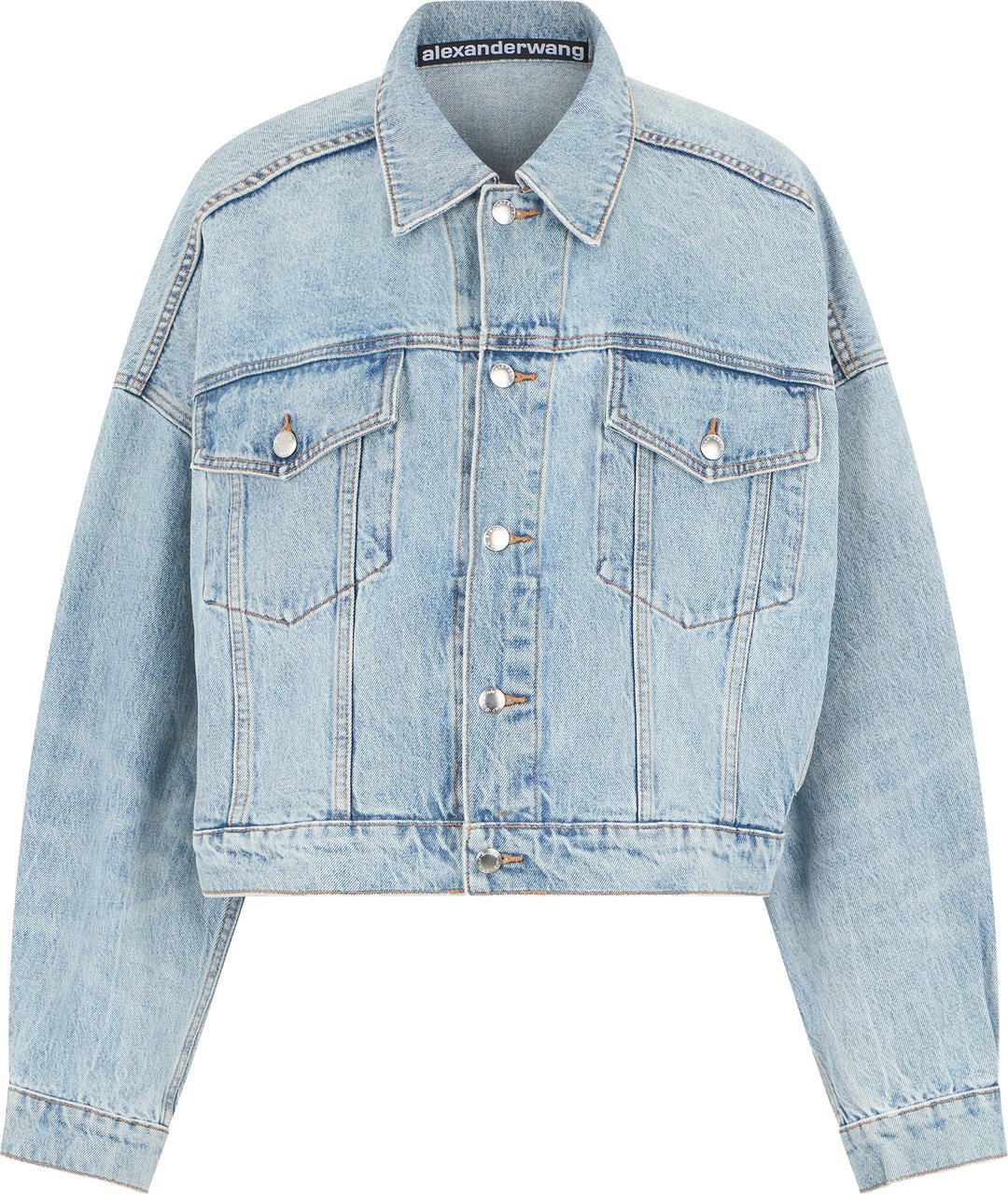 Alexander Wang Short denim jacket Lichtblauw
