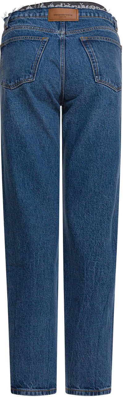 Alexander Wang PRE-STYLED EZ JEAN W/ SPORTY UNDIE Blauw