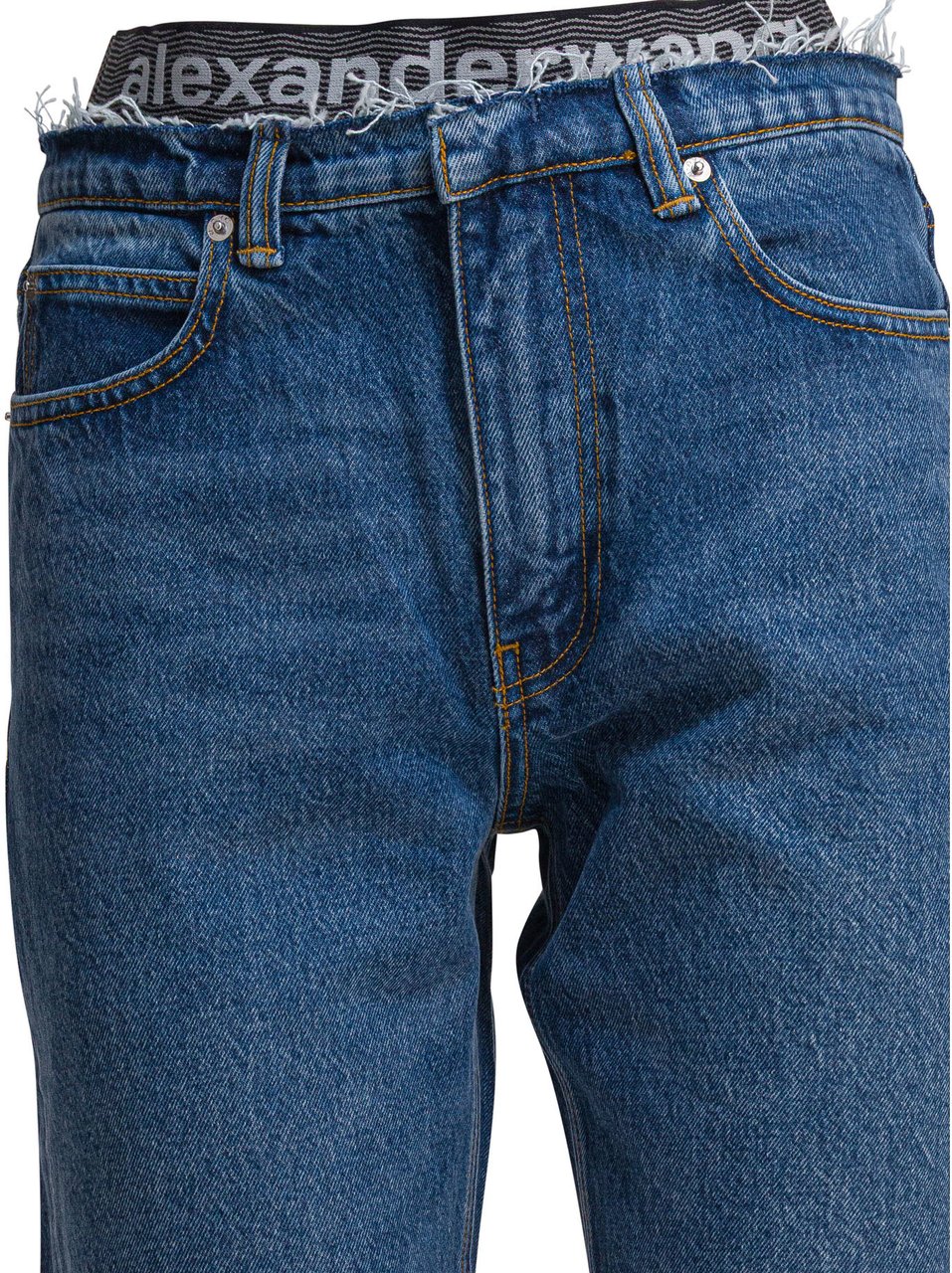 Alexander Wang PRE-STYLED EZ JEAN W/ SPORTY UNDIE Blauw